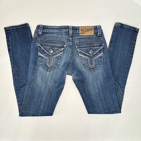 Vigoss Studio | The New York Dark Wash Low Rise Skinny Jean | Size 3/4 - Picture 5 of 14